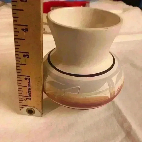 VTG Signed Native American Pottery Silas NAVAJO Va - Picture 7 of 8